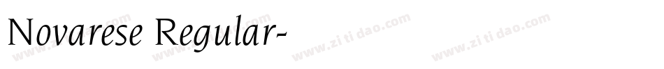 Novarese Regular字体转换